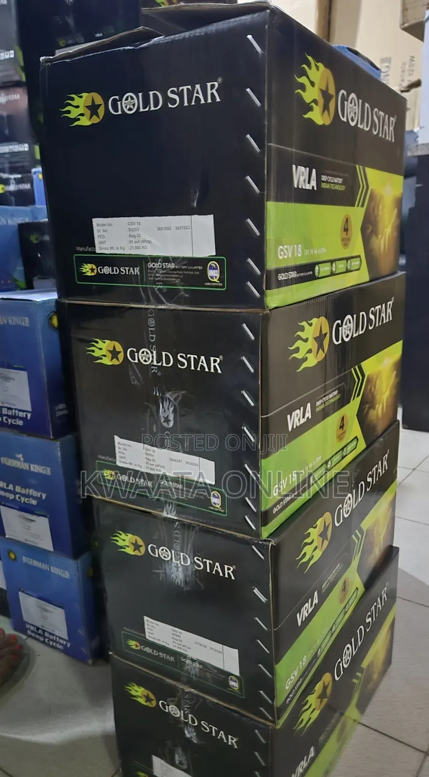 100ah Gold Star Vrla Battery 12v. Gsv100