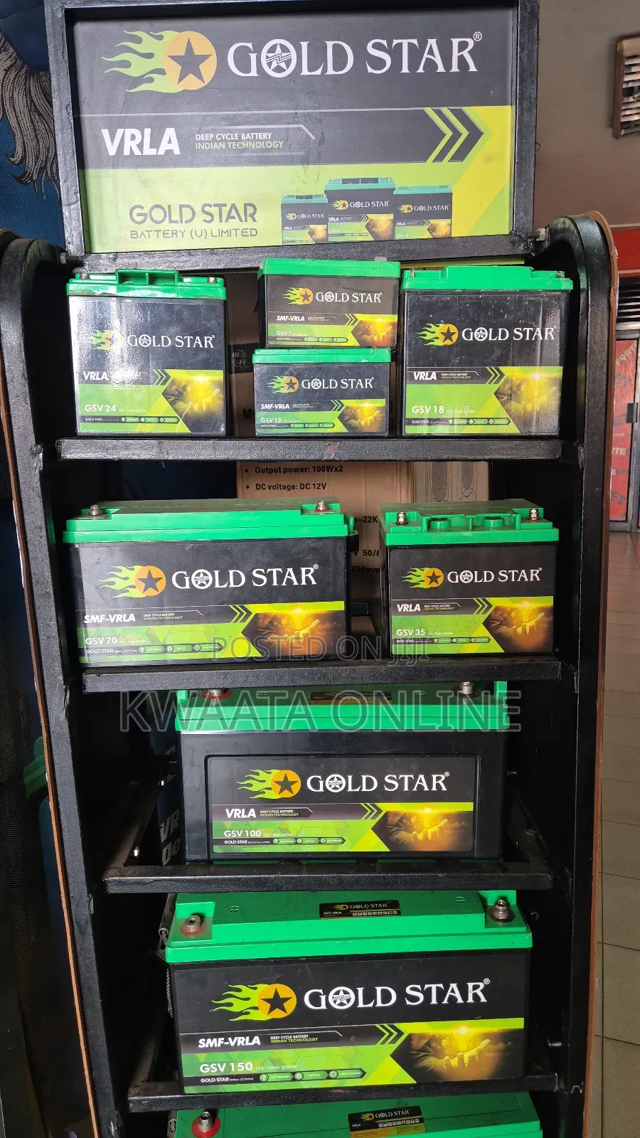 100ah Gold Star Vrla Battery 12v. Gsv100