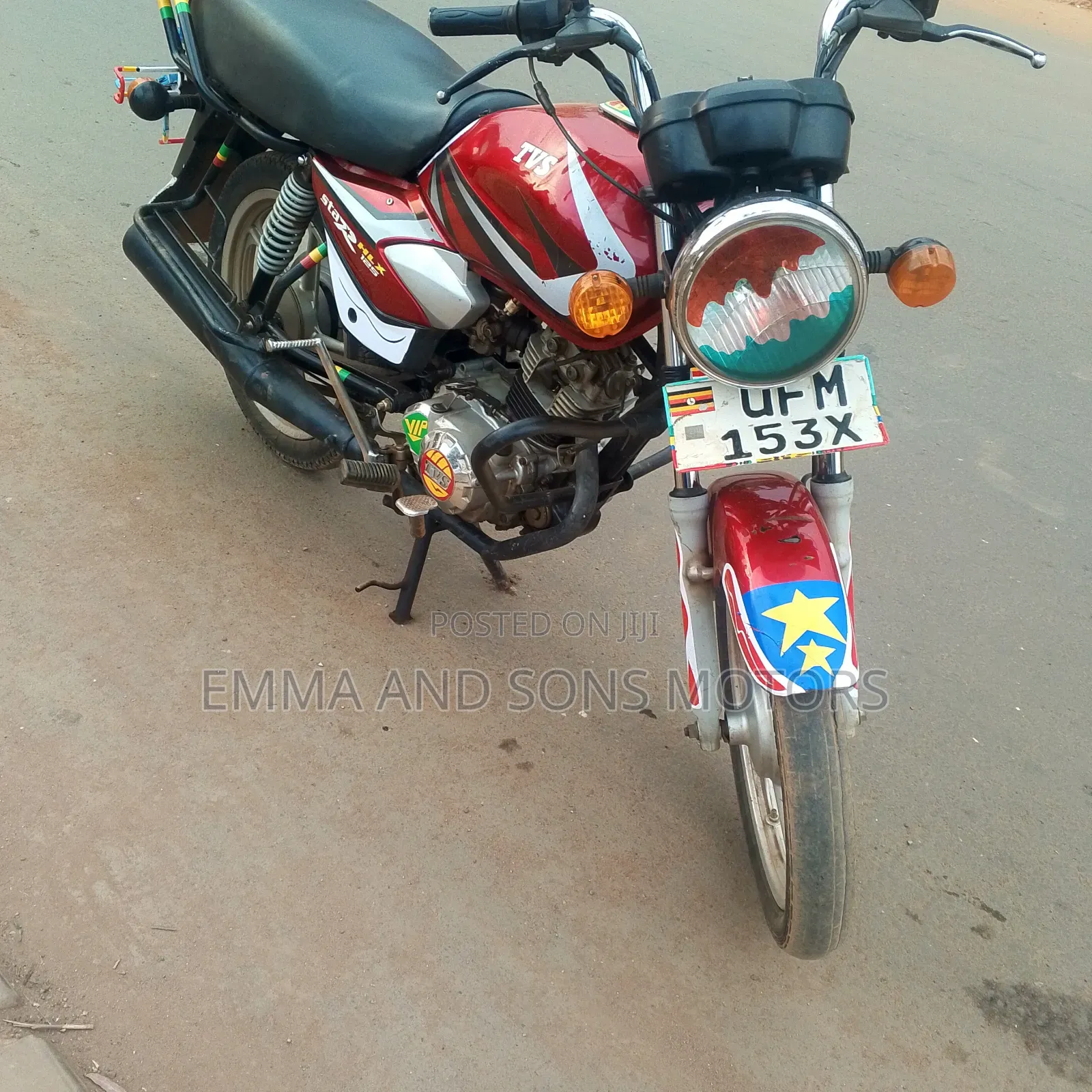 TVS HLX 125 2022 Red