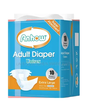 Unisex Adult Diapers 10 Pieces Anti-Bacterial With Wetness Indicator