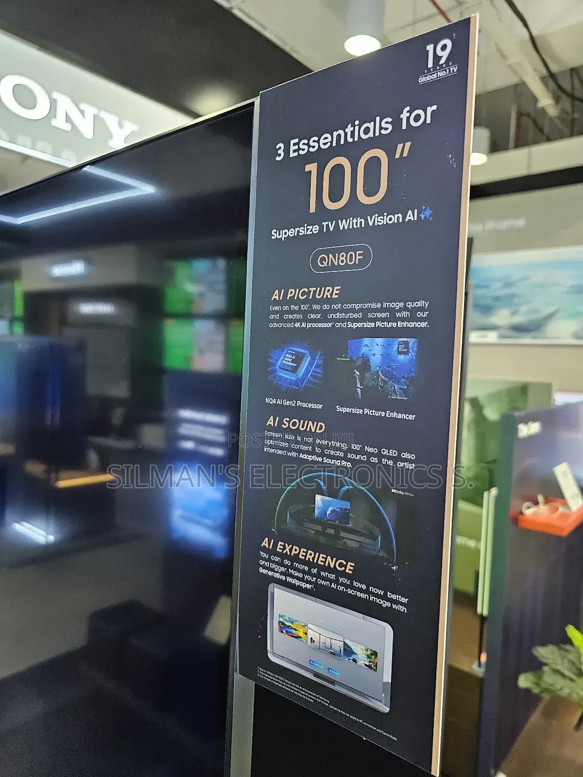 Fresh Release Samsung 100" Qn80f Neo Qled High End Tv