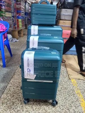 Noble Fullset Pure Rubber Plastic Suitcases of Goodpartner.( Blue)