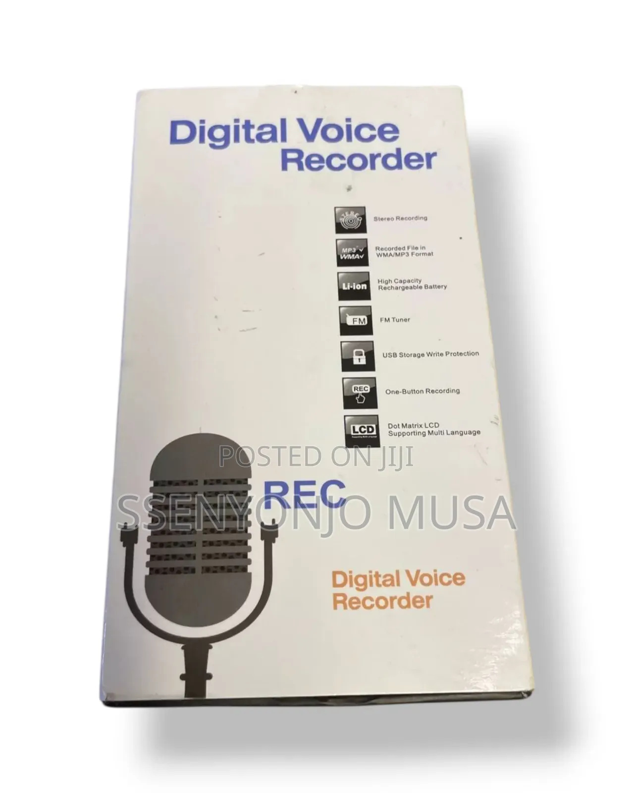 Professional 8gb Digital Voice Recorder - Voice Activated-