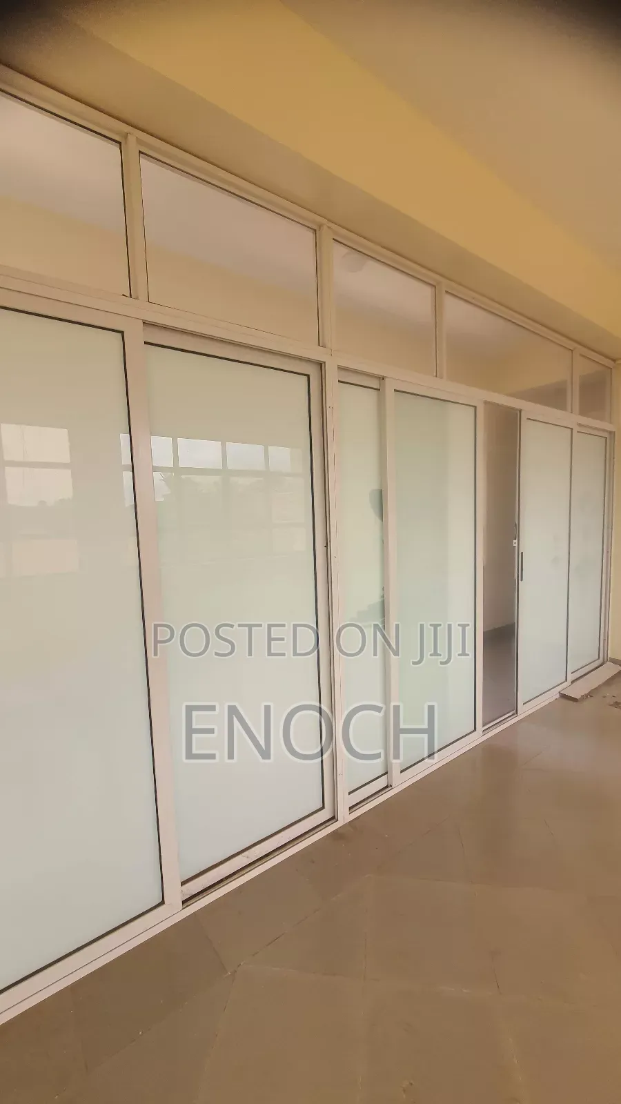 Aluminum Doors, Windows, Mobile Money Kiosks, Office Partitioning