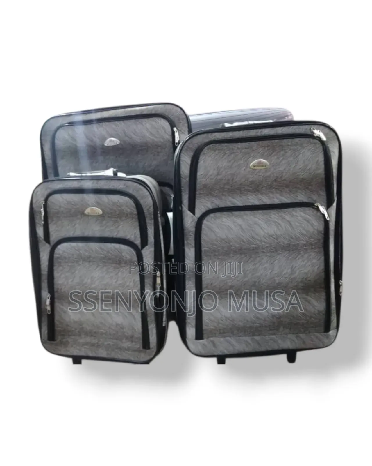 3-Piece Durable 2-Wheel Suitcase Set - Multiple Colors