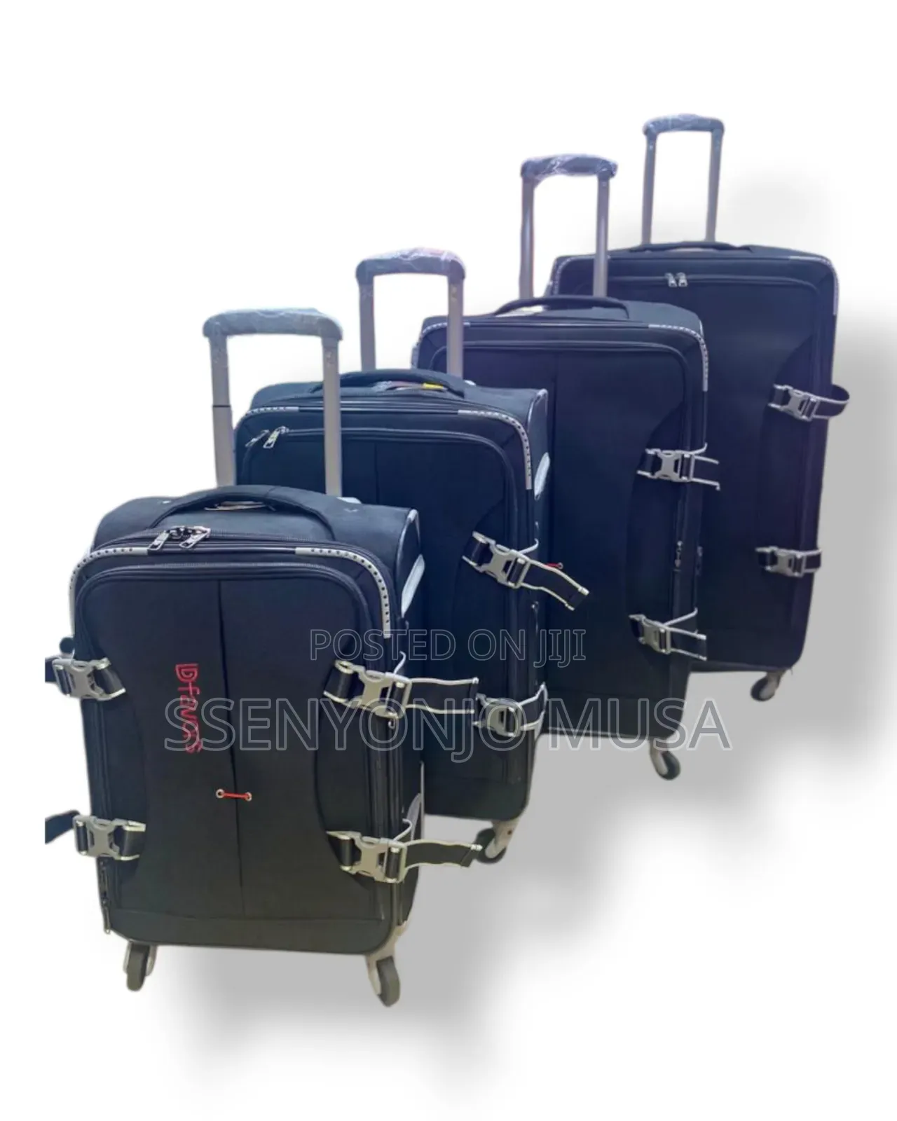Trolley Premium 4-Piece Travel Bag Set - Brown, 4 Wheels