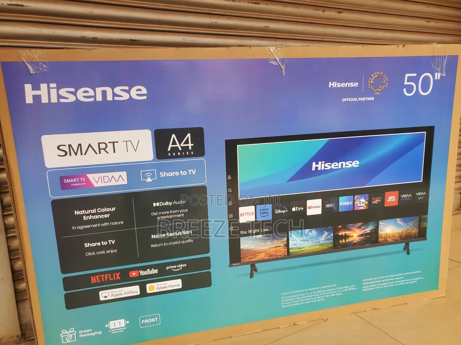 Hisense Smart Vidaa 50" Flat Screen