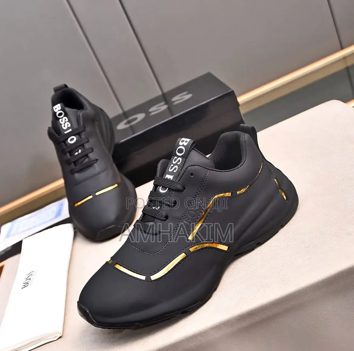 New Super Classic Men's Designer Boss Sneakers in Stock