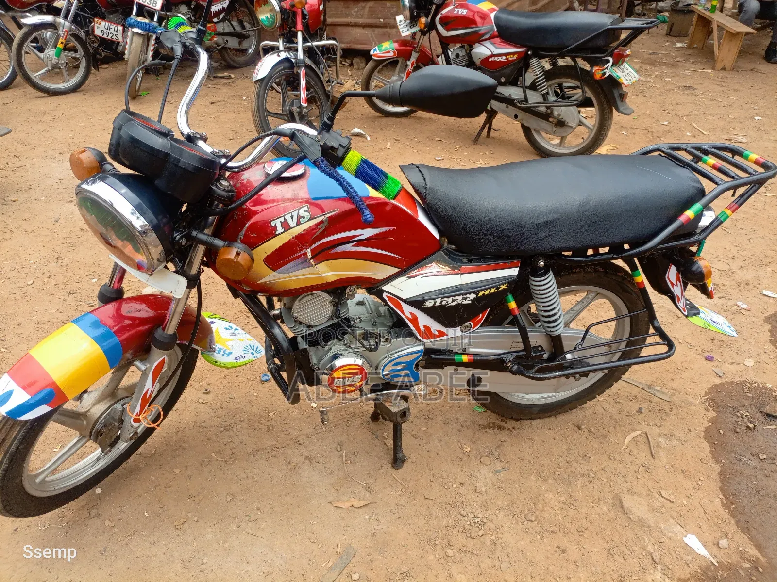 TVS XL 100 2021 Red