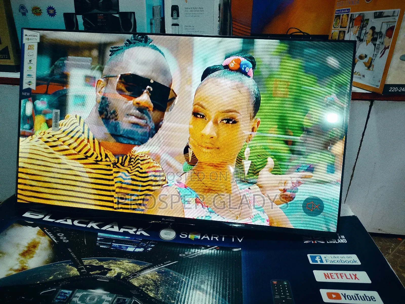 40 Black Ark Smart Digital Flat Screen Flameless.