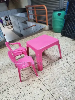 Pink Kids Table and Chairs Set