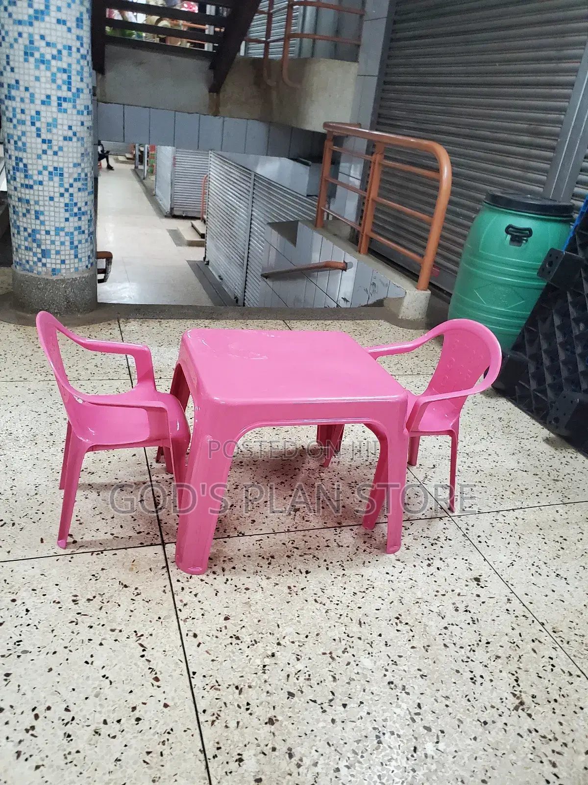 Pink Kids Table and Chairs Set