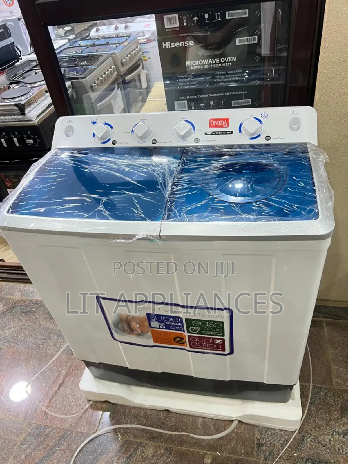 Onida 12kg Twin Tub Washing Machine,5yrs Warranty