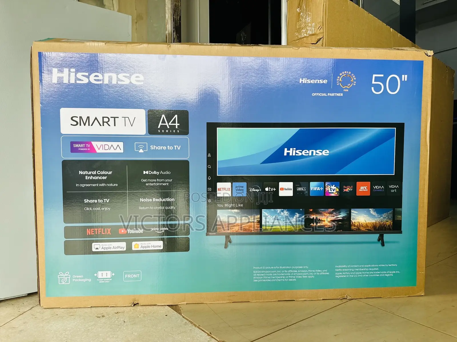Hisense 50inches Smart Tv Powered by Vidaa