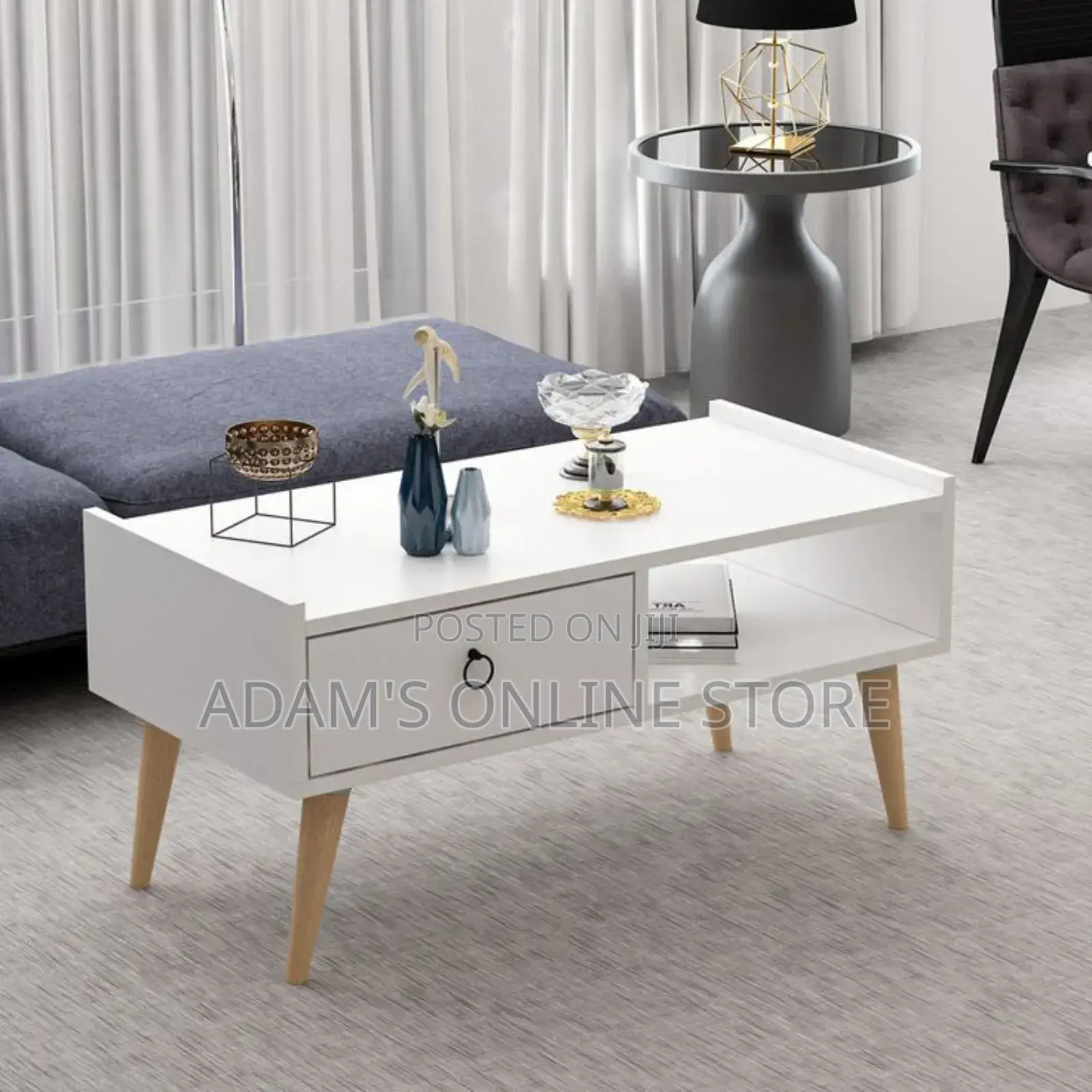 White Simple Center Table