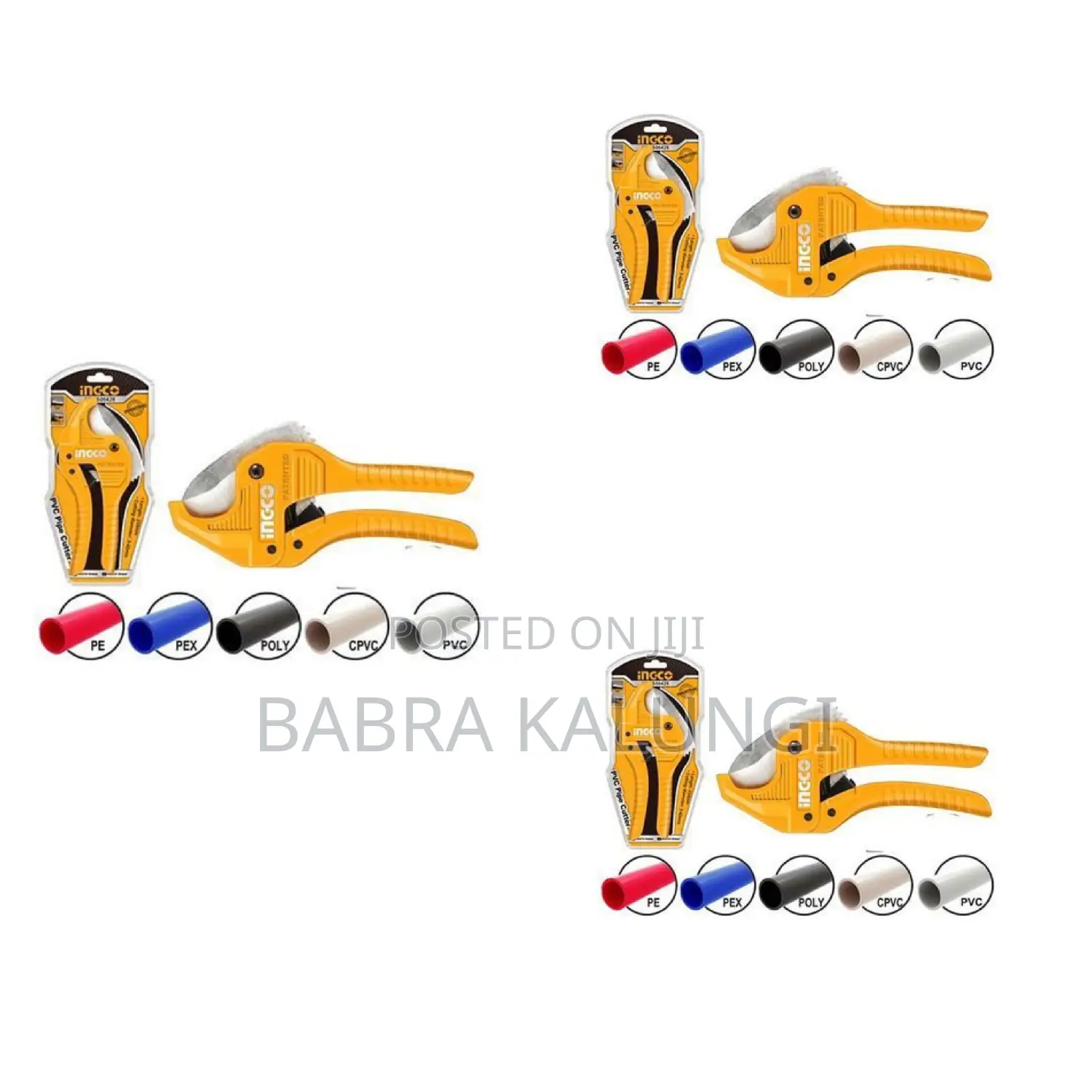 Ingco PVC Pipe Cutter Plastiv Pipe Cutting Tool - Yelllow