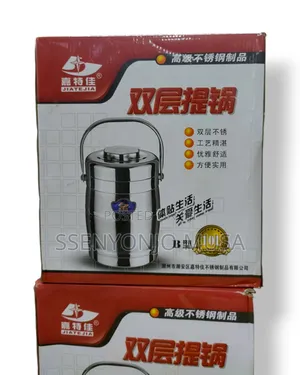 10l Double Layer Stainless Steel Pot Food Flask - Elegant