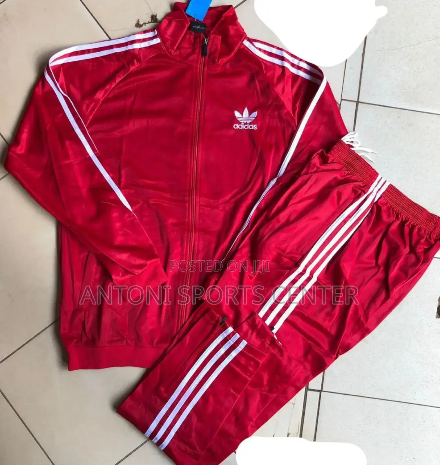 White and Red Color Original Track Suit