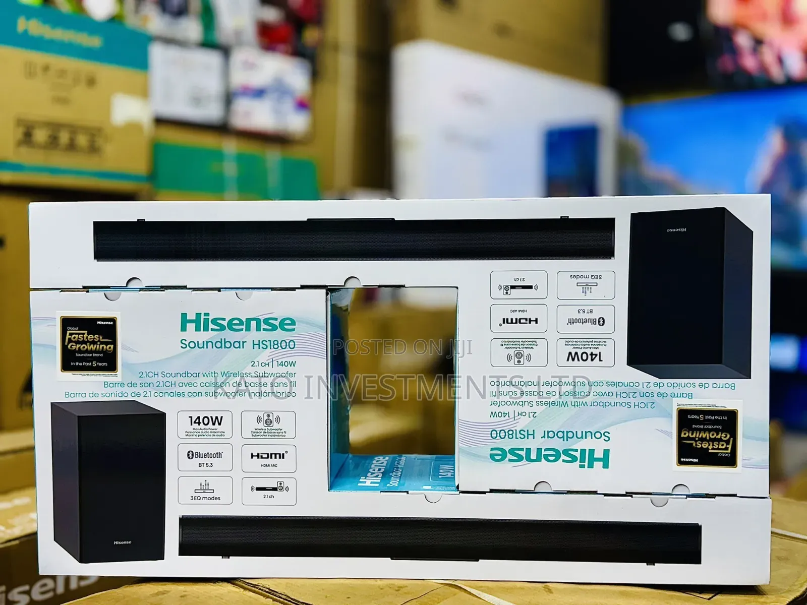 Hisense Hs1800 Soundbar 2in 1 140w