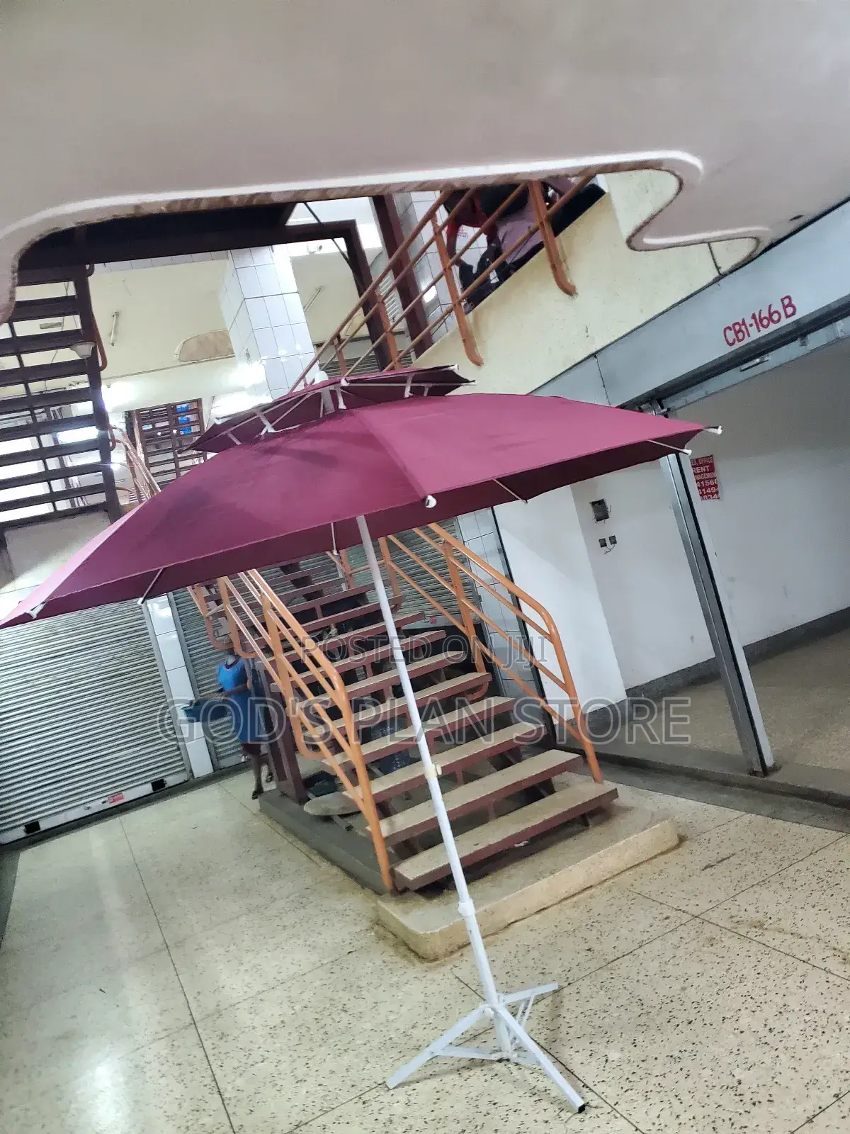 Outdoor Business Umbrella Maroon