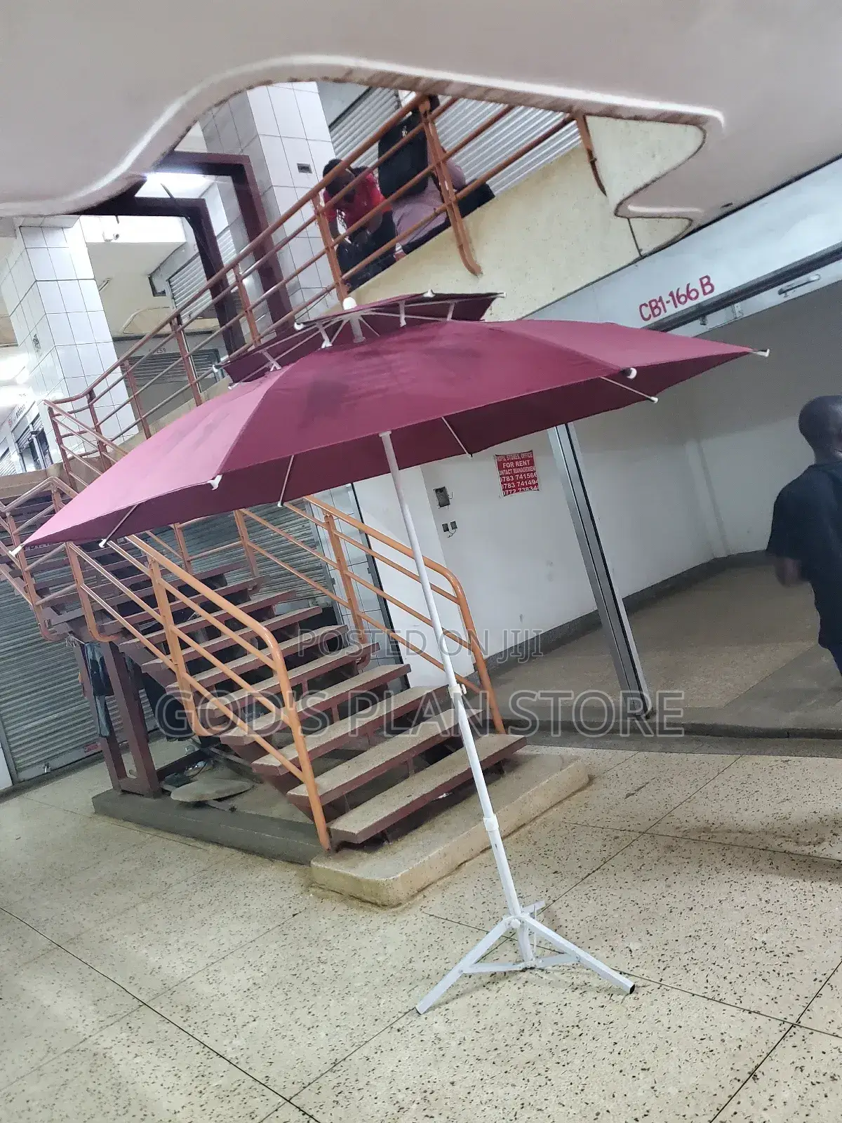 Outdoor Business Umbrella Maroon