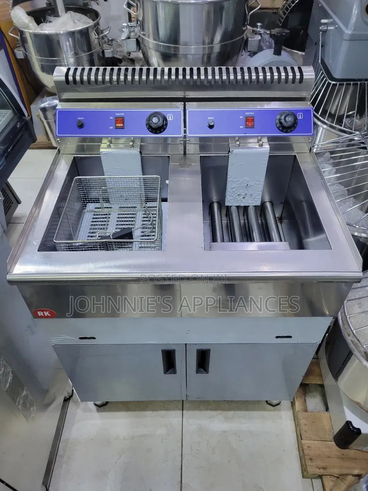 Rk Double Gas Deepfryer Heavy Duty 20×2l