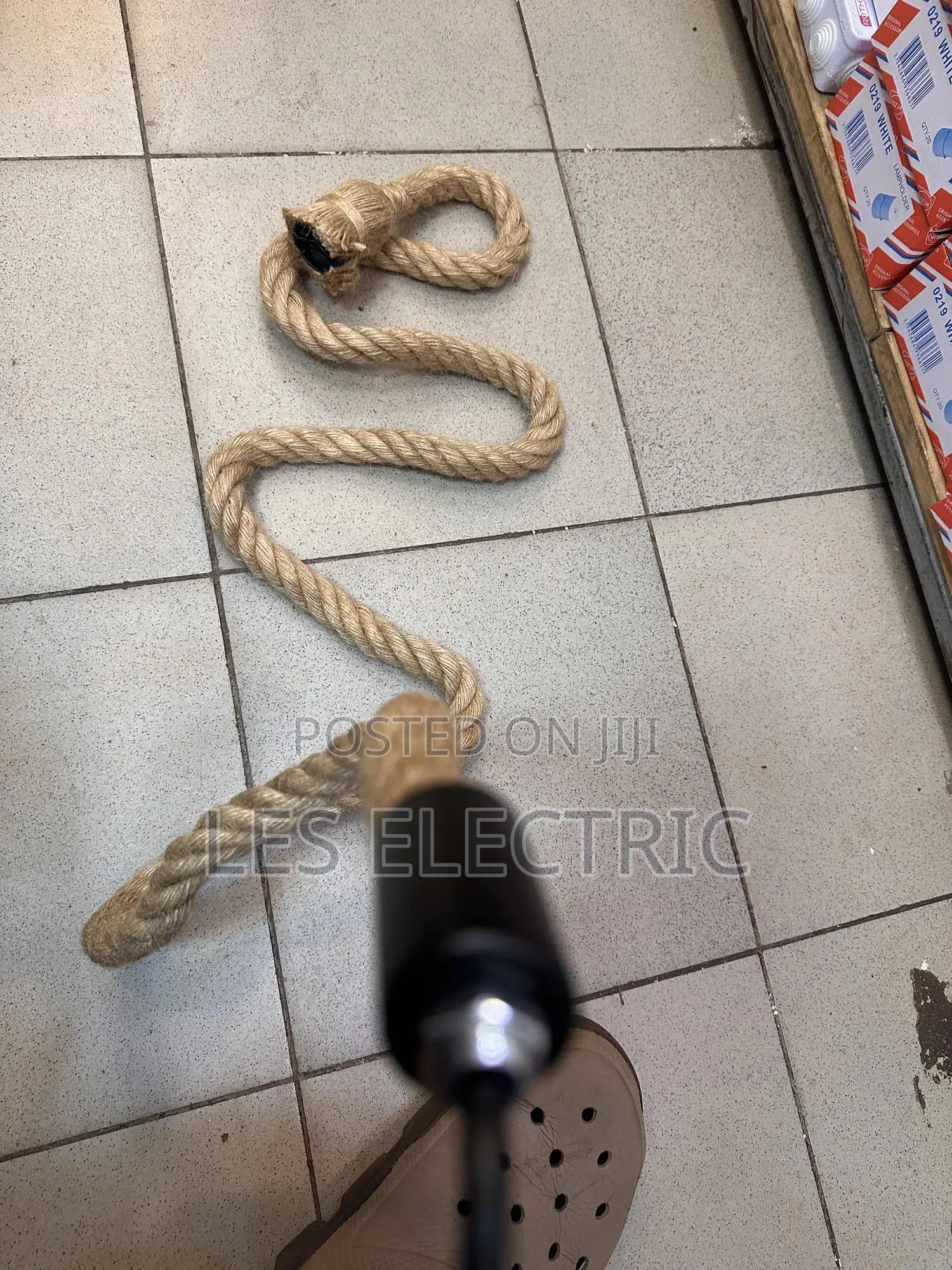 Rope Hanging Holder E27 (2metres)