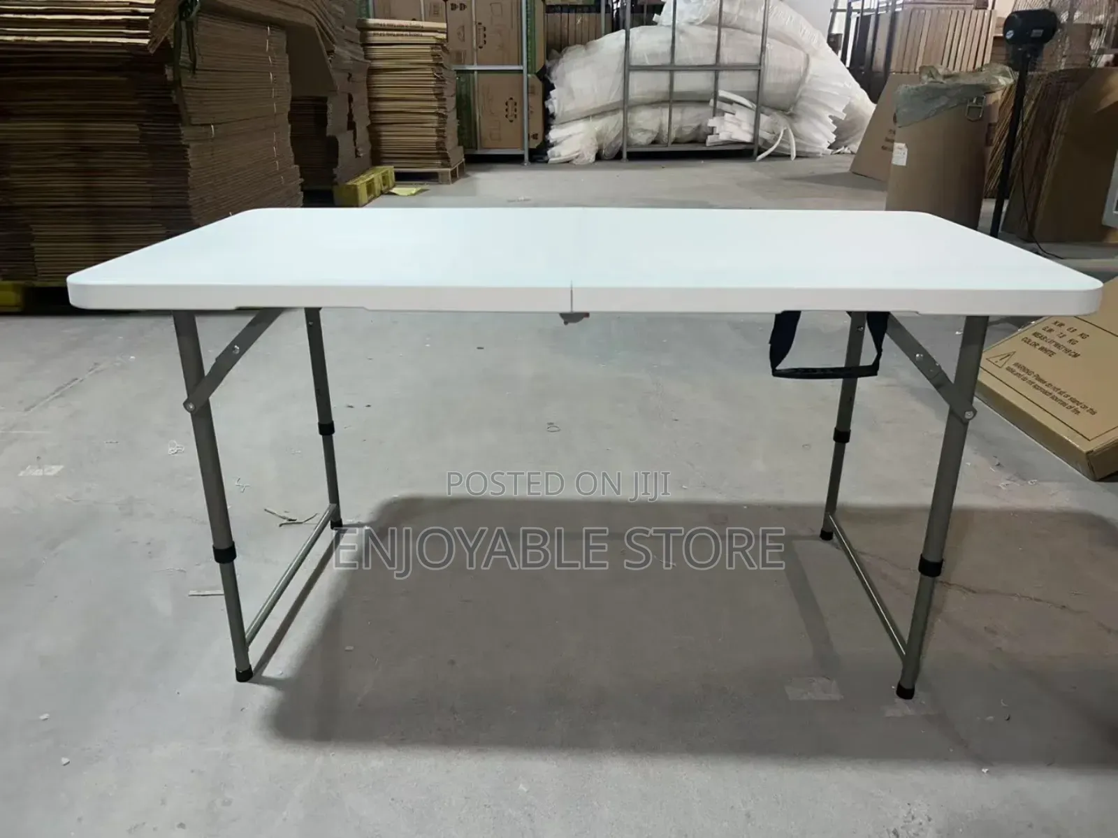 Metal Frame Plastic Foldable Table 120cm