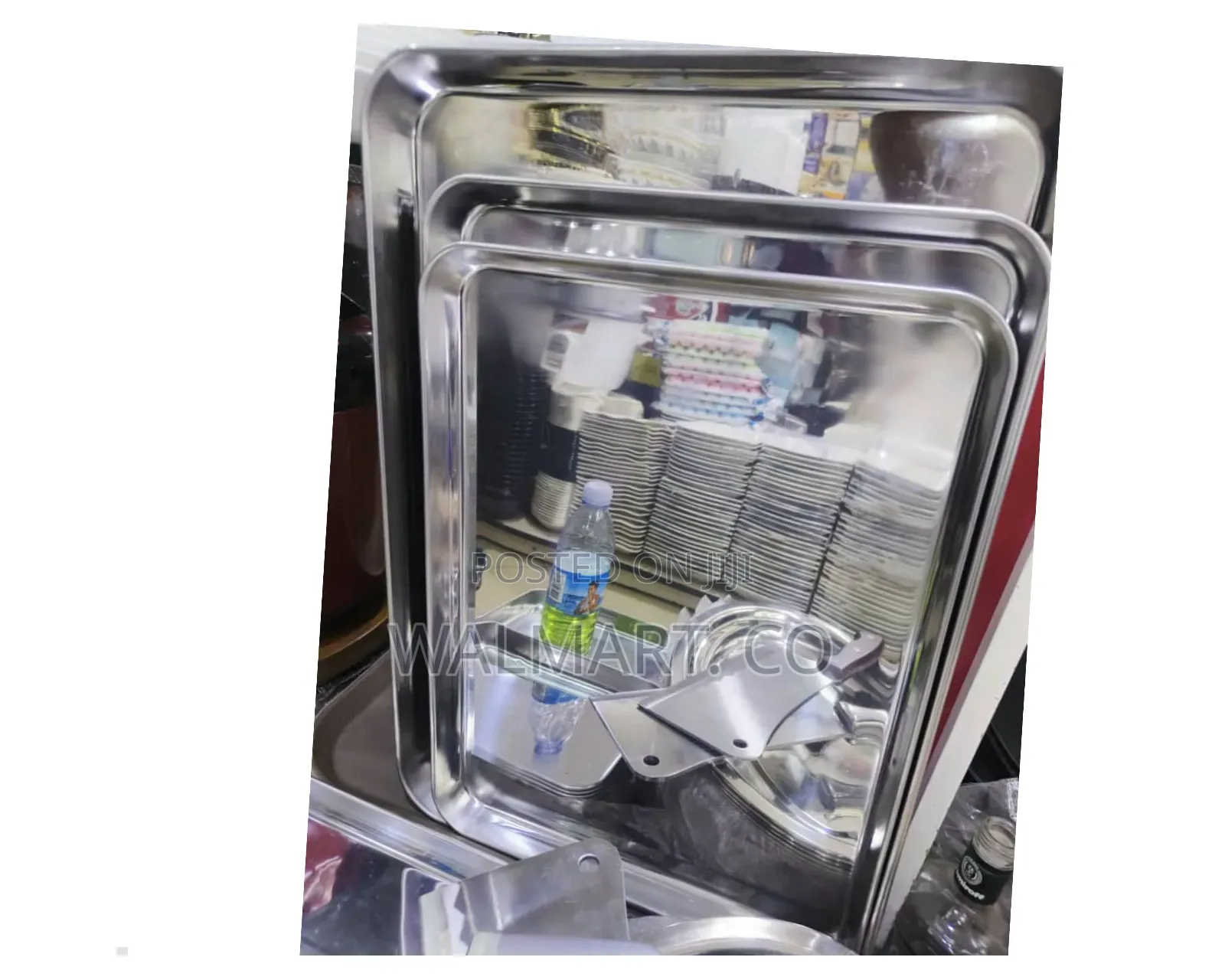 3 PCS Metallic Serving Tray