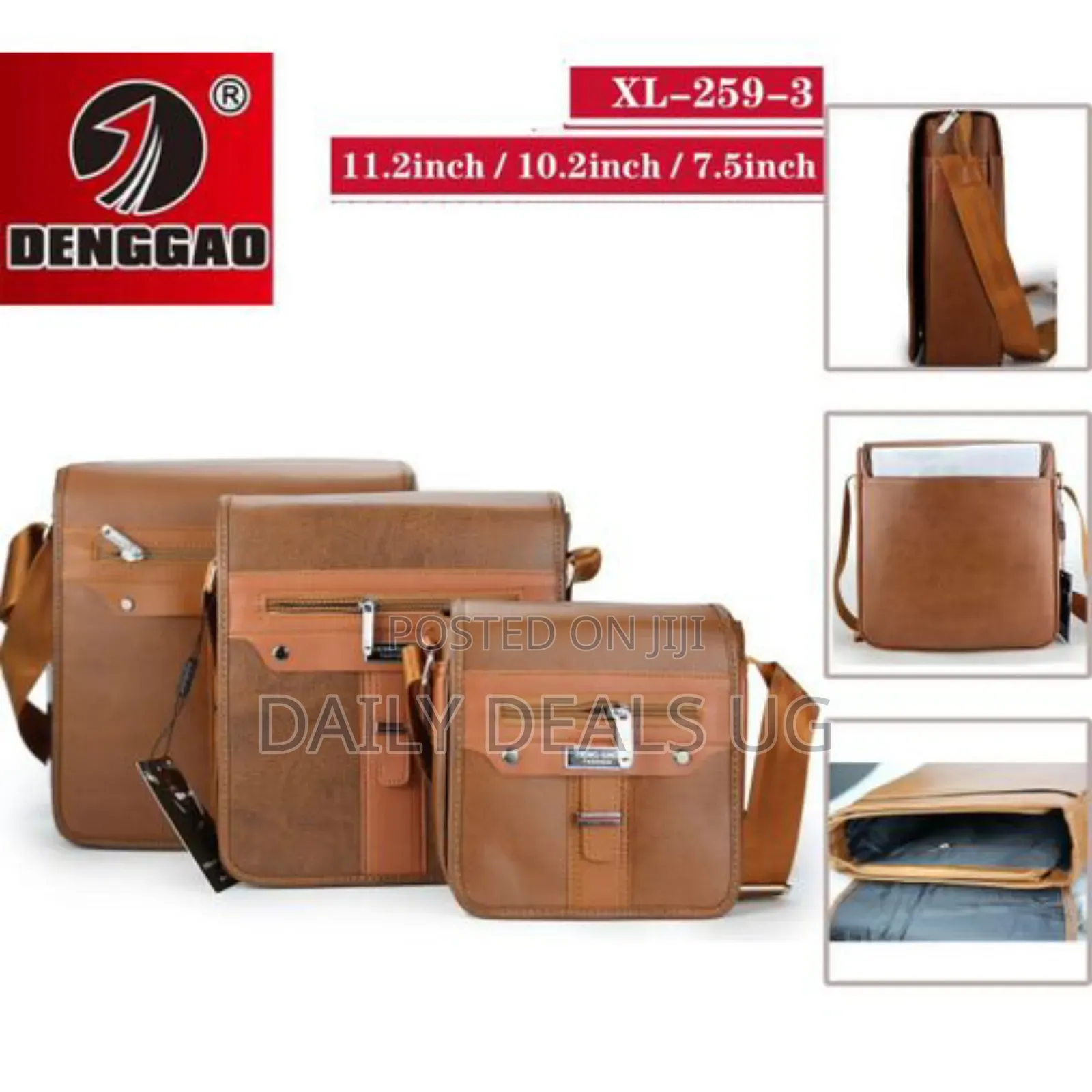 Deng Gao 3 Piece Tote Fashion Business Custom Shoulder Messenger Bags