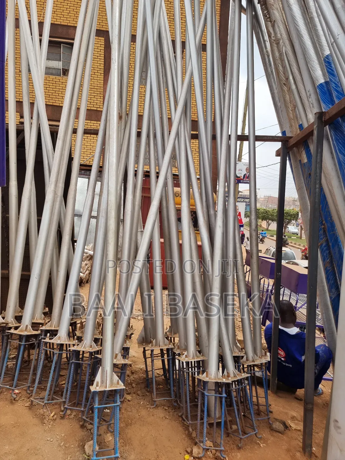 Long Metallic Poles/Street Light Poles
