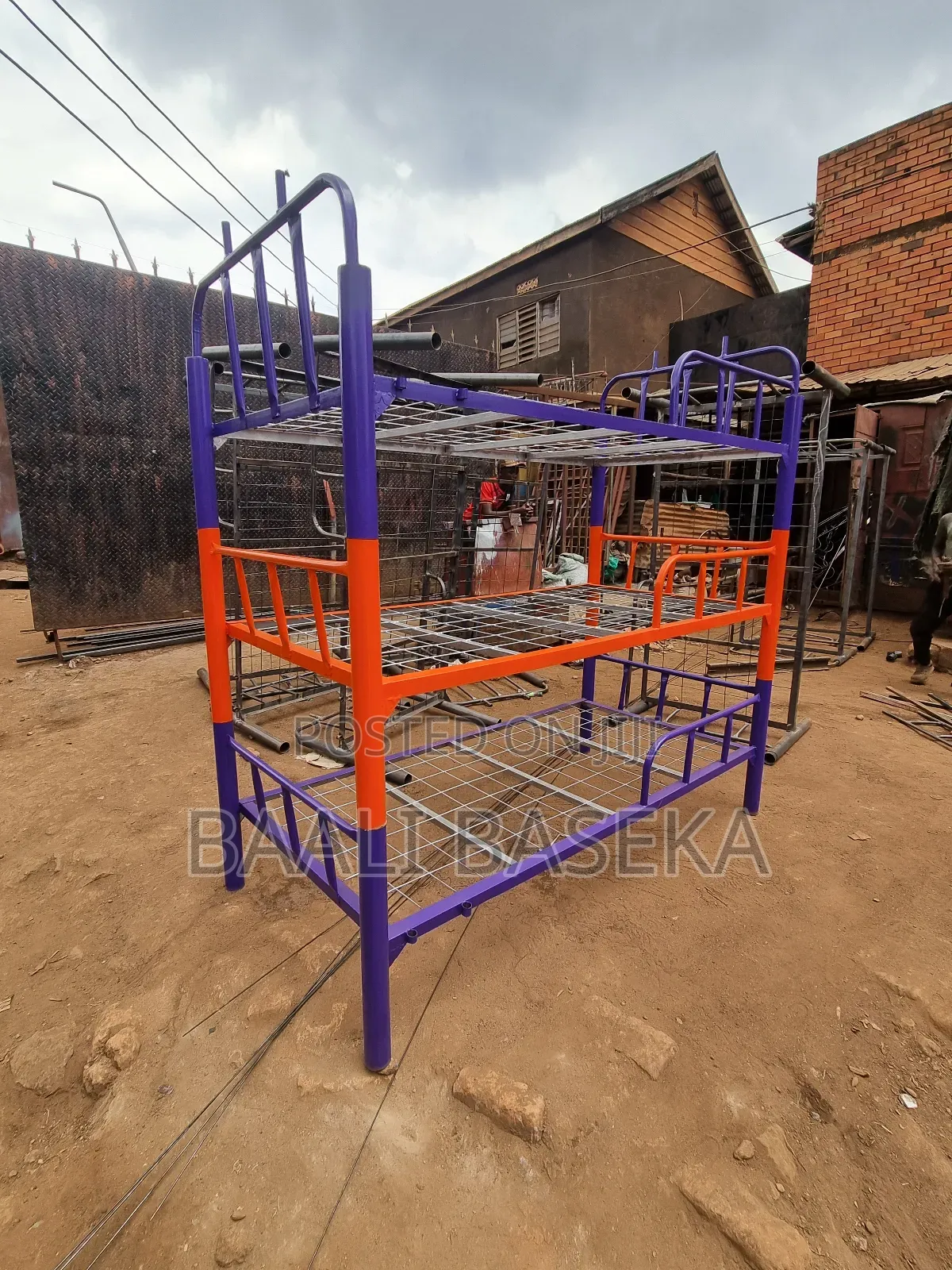 Twin Extra Long Decker/Three Beds Metallic Decker