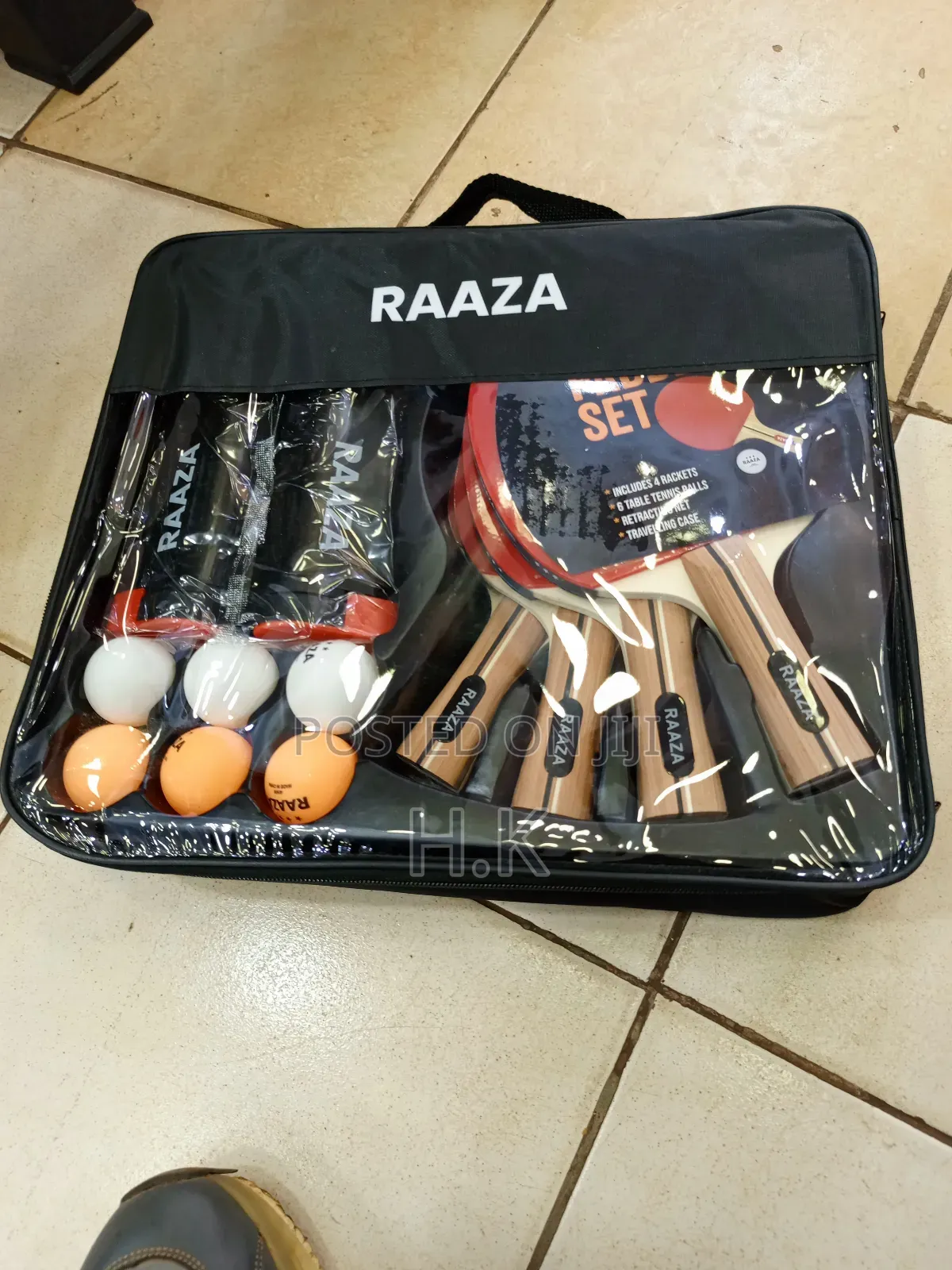 Raaza High Quality Table Tennis Paddle Set.