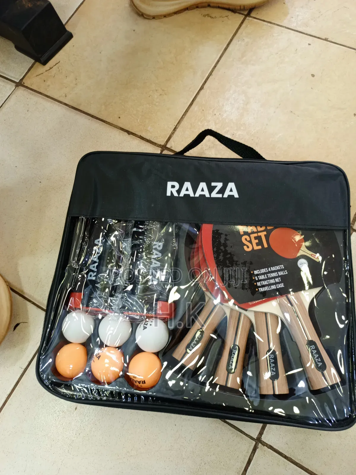 Raaza High Quality Table Tennis Paddle Set.