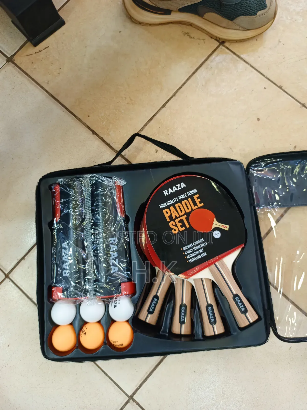Raaza High Quality Table Tennis Paddle Set.