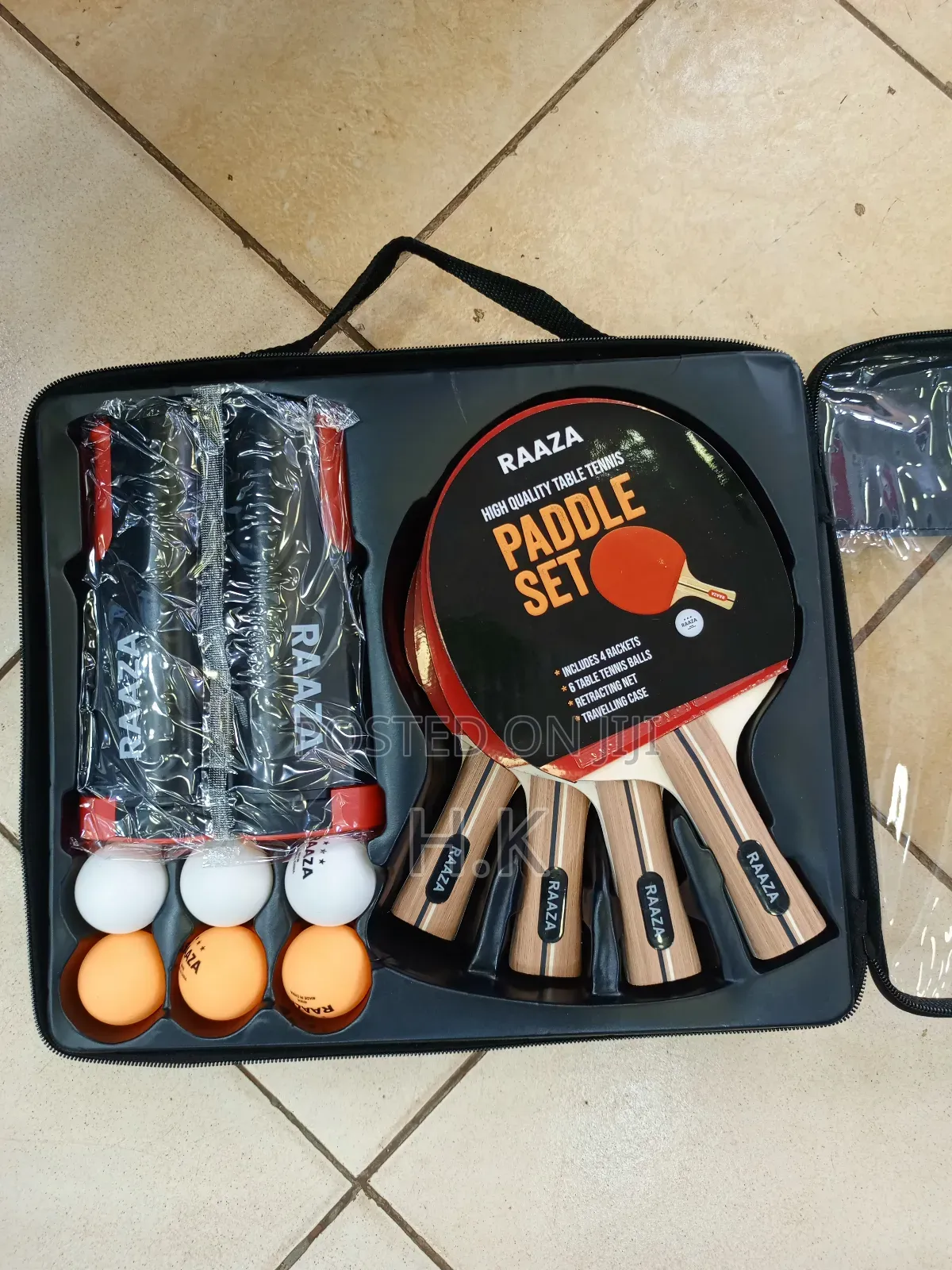 Raaza High Quality Table Tennis Paddle Set.
