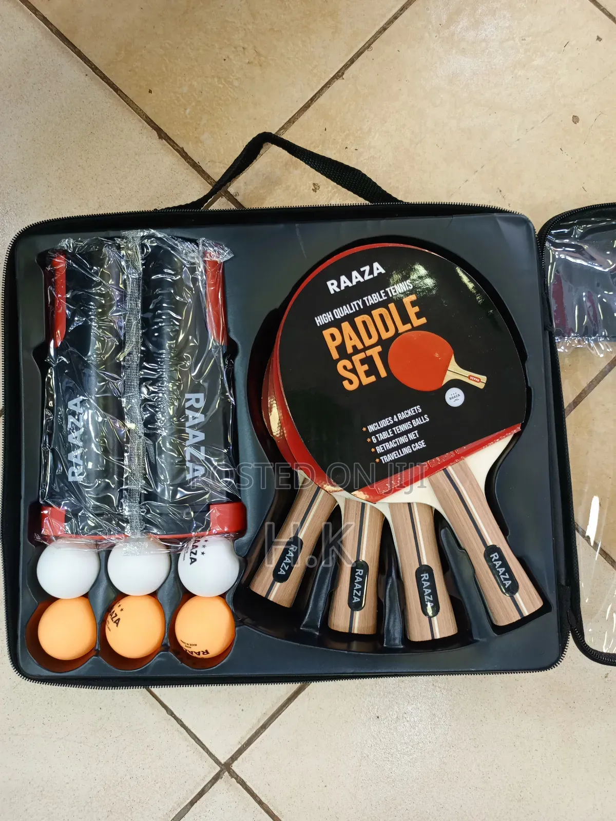 Raaza High Quality Table Tennis Paddle Set.