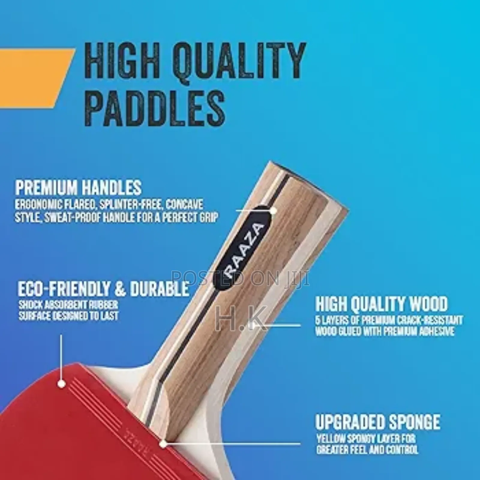 Raaza Ping Pong Paddles Set