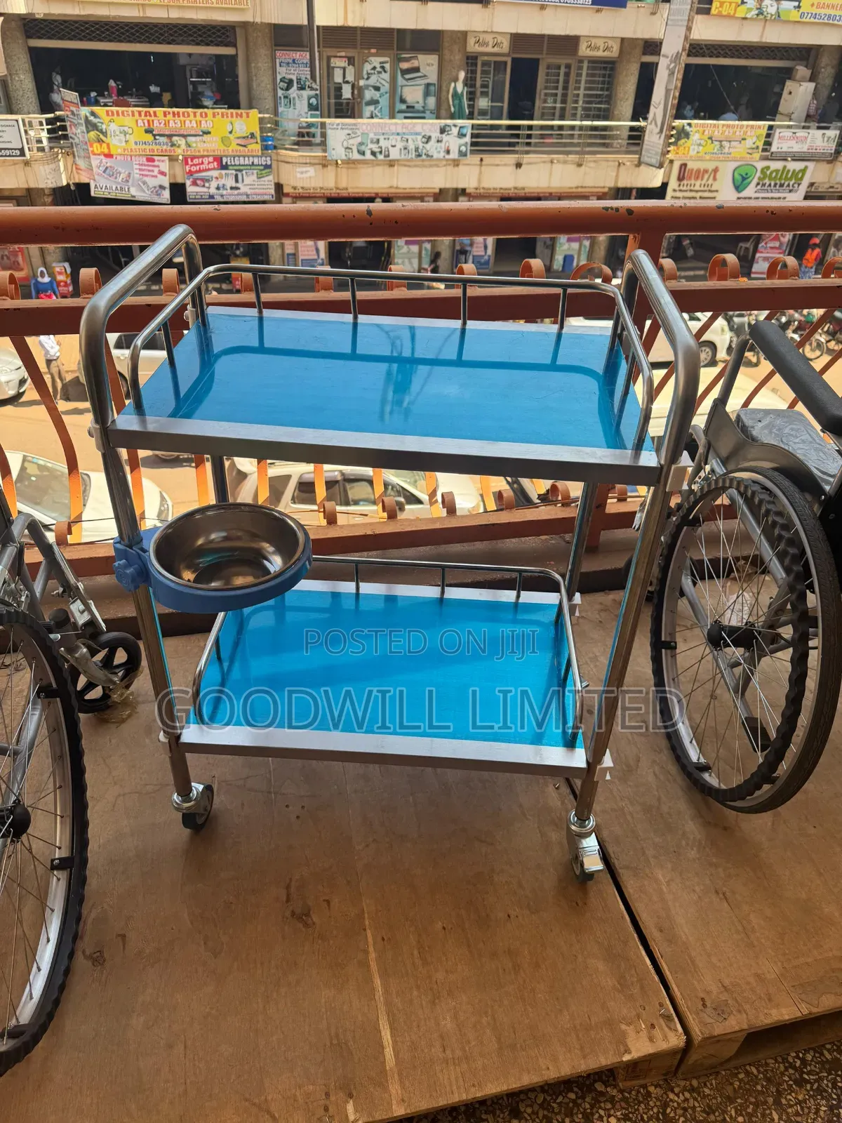 Treatment Trolley Double Shelves