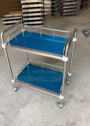 Treatment Trolley Double Shelves
