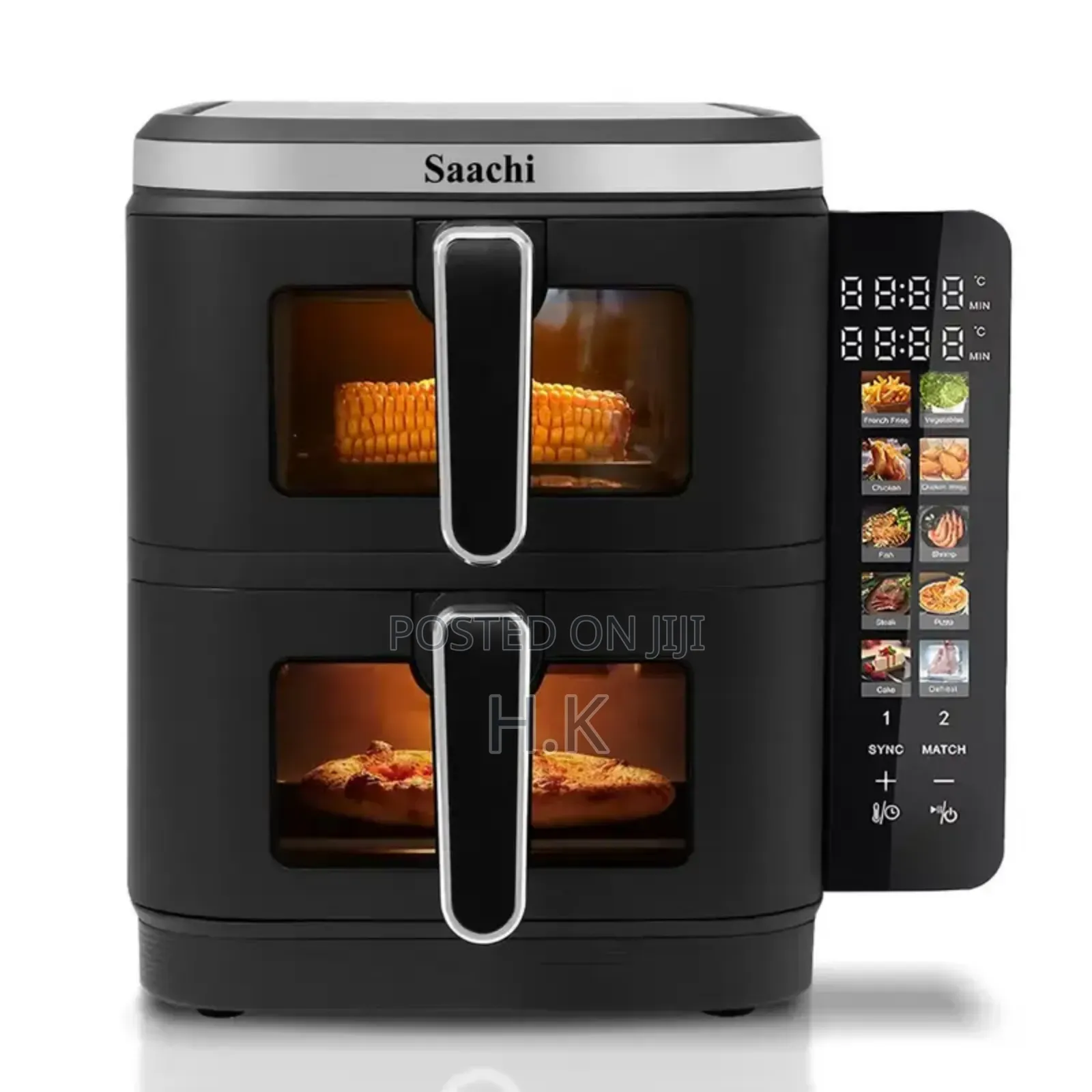 Saachi 11l Double Chamber Digital Air Fryer Nl-Af-4796d