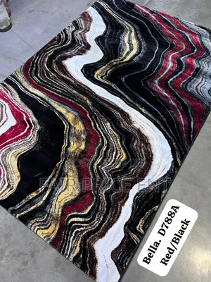 Vip Executive Center Carpets. 150cm X 200cm. ( Black Red)