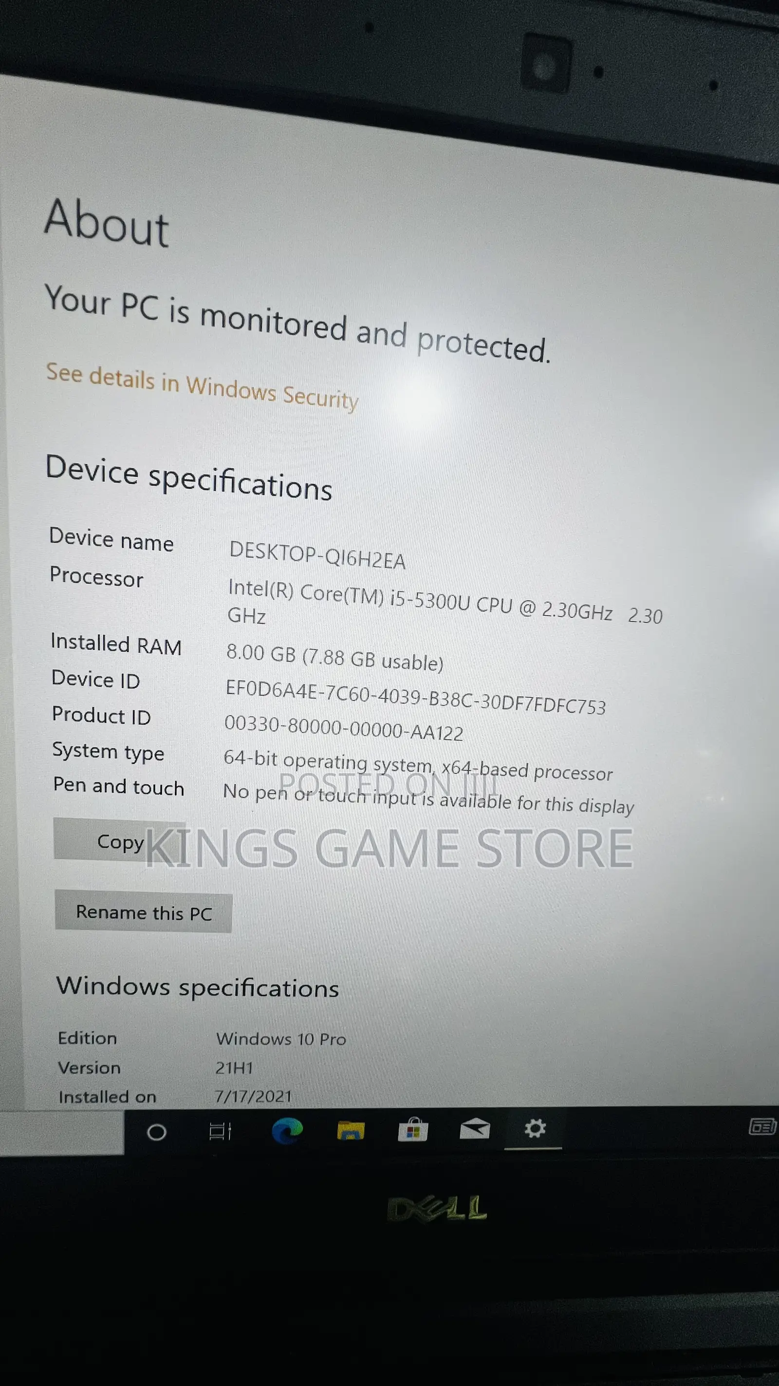 Laptop Dell Latitude E7450 8GB Intel Core I5 SSD 256GB