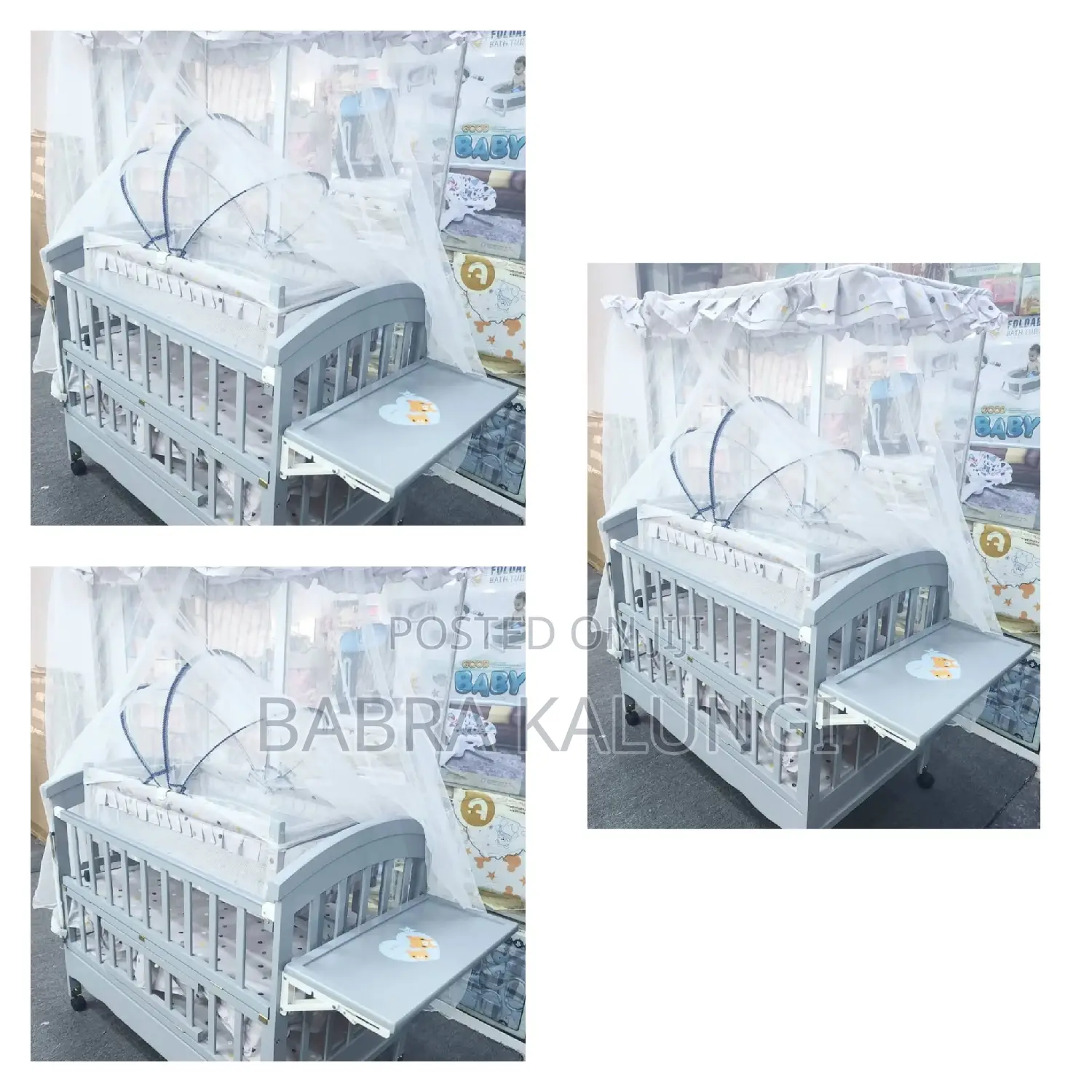 Baby Bed Set/ Baby Cot/ Crib With Mosquito Net