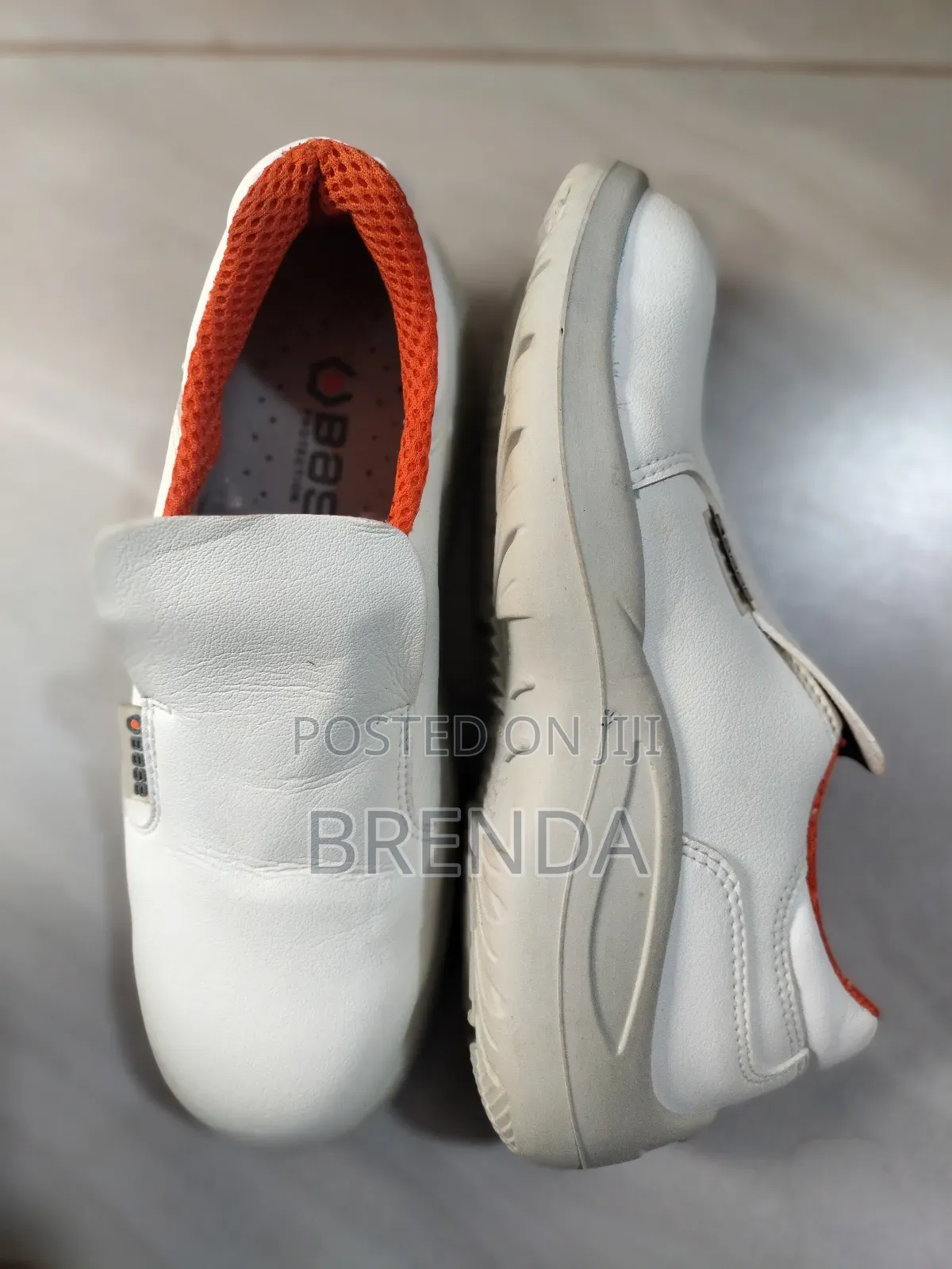 Used Size 38/5 Protective or Safety Base White Shoes