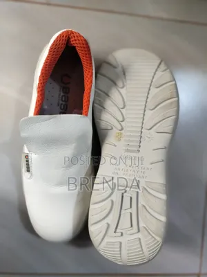Used Size 38/5 Protective or Safety Base White Shoes