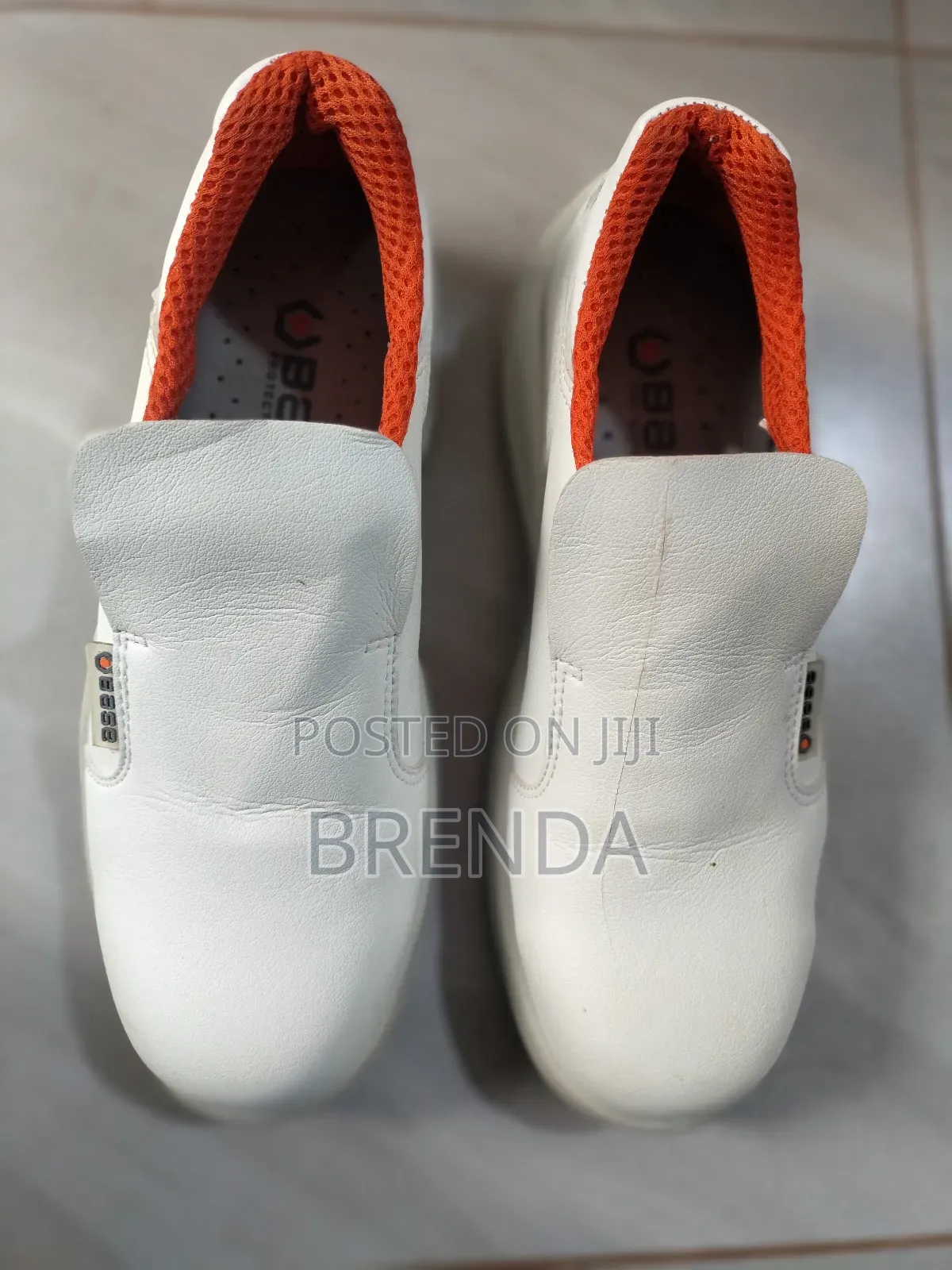 Used Size 38/5 Protective or Safety Base White Shoes