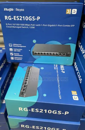 Ruijie Rg-Es210gs-P, 10-Port Gigabit Smart Cloud Managed Poe Switch