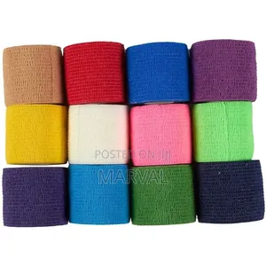 A Self-Adhering Bandage or Cohesive Bandage