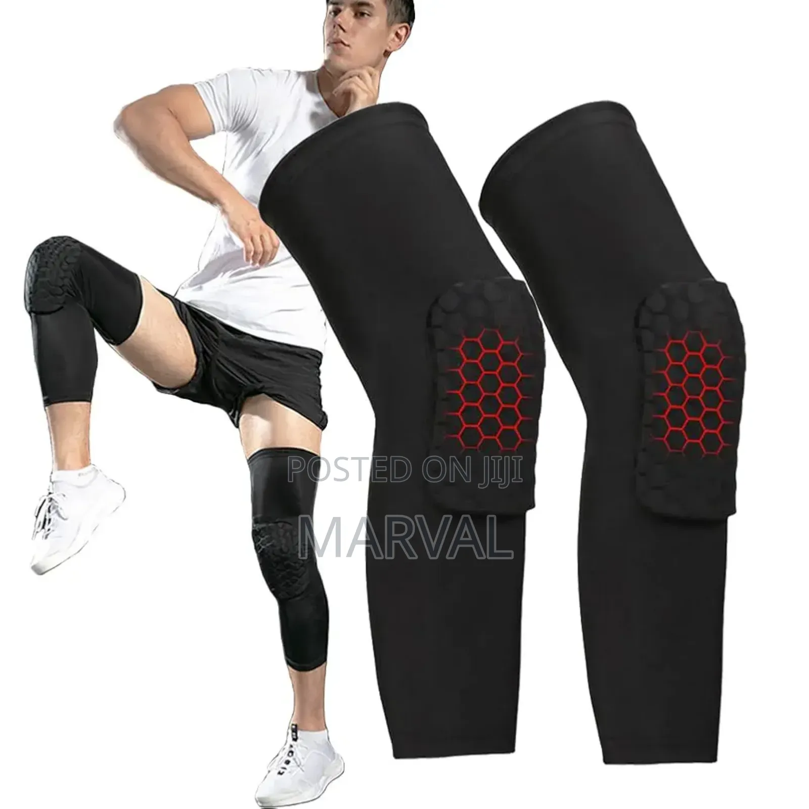 A Pair of Honeycomb Anti-Collision Knee Pads.
